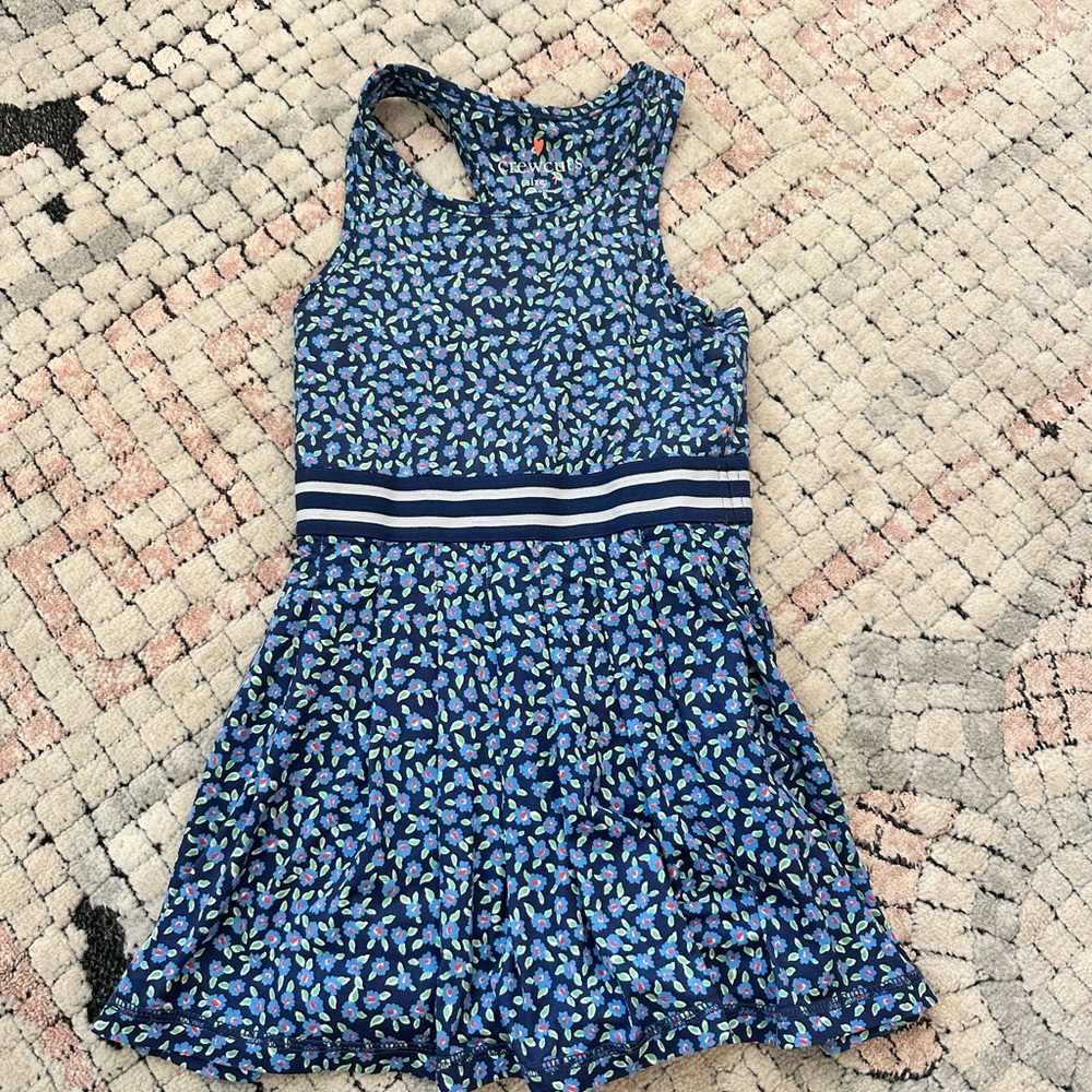 Blue Floral Sleeveless Dress